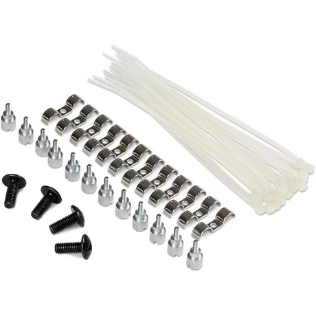 TRENDnet 16-Port Cat6A Shielded Patch Panel, 1U 19" Metal Housing, 10G Ready, Cat5e,Cat6,Cat6A Compatible, Cable Management, Color-Coded Labeling for T568A and T568B Wiring, Black, TC-P16C6AS