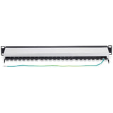 TRENDnet 16-Port Cat6A Shielded Patch Panel, 1U 19" Metal Housing, 10G Ready, Cat5e,Cat6,Cat6A Compatible, Cable Management, Color-Coded Labeling for T568A and T568B Wiring, Black, TC-P16C6AS