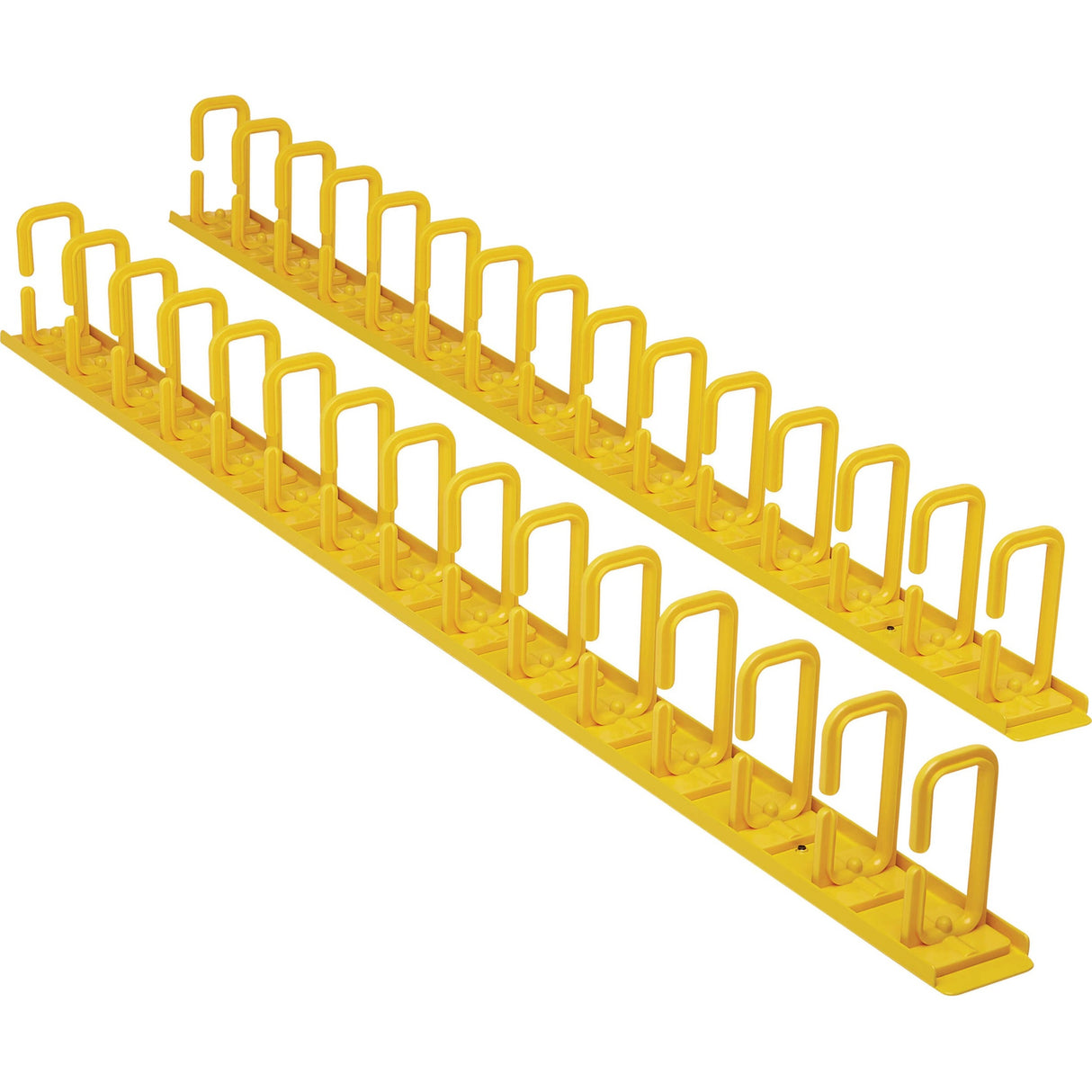 Eaton Tripp Lite Series Vertical Cable Manager - Flexible Rings, Yellow, 6 ft. (1.8 m) — SRCABLERINGVRTF