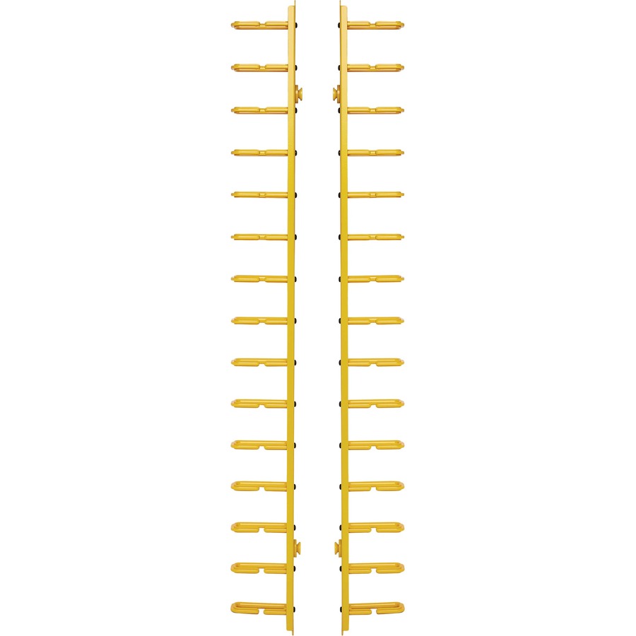 Eaton Tripp Lite Series Vertical Cable Manager - Flexible Rings, Yellow, 6 ft. (1.8 m) — SRCABLERINGVRTF