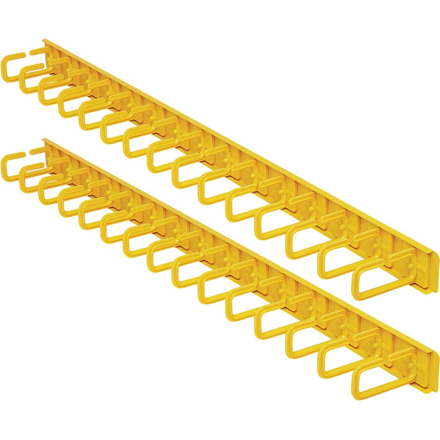 Eaton Tripp Lite Series Vertical Cable Manager - Flexible Rings, Yellow, 6 ft. (1.8 m) — SRCABLERINGVRTF