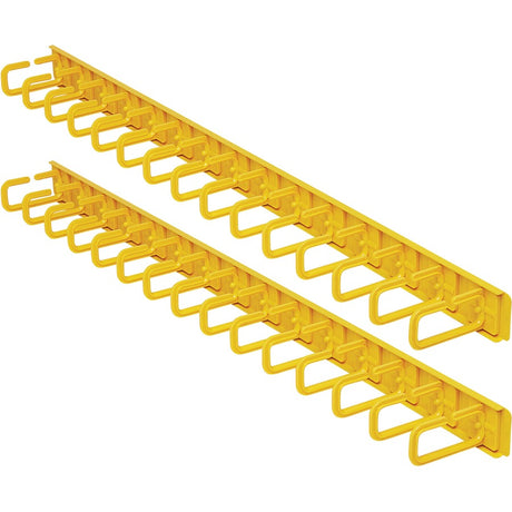 Eaton Tripp Lite Series Vertical Cable Manager - Flexible Rings, Yellow, 6 ft. (1.8 m) — SRCABLERINGVRTF