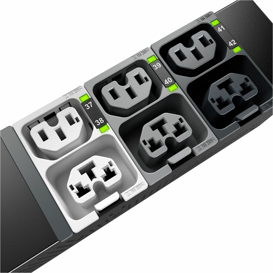 APC NetShelter Rack PDU Advanced, Switched Metered Outlet, 3Phase, 22.1kW 400V 32A or 17.3kW 415V 30A, 48 Outlets, IEC309 — APDU10350SM