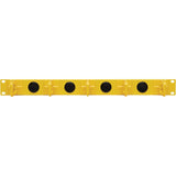 Eaton Tripp Lite Series Horizontal Cable Manager - Flexible Rings, Yellow, 1U — SRCABLERING1UFC