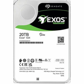 Seagate Exos X24 ST20000NM007H 20 TB Hard Drive - 3.5" Internal - SAS (12Gb/s SAS) - Conventional Magnetic Recording (CMR) Method — ST20000NM007H
