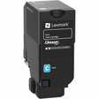 Lexmark Original Laser Toner Cartridge - Return Program - Cyan - 1 Pack — 71C00CG