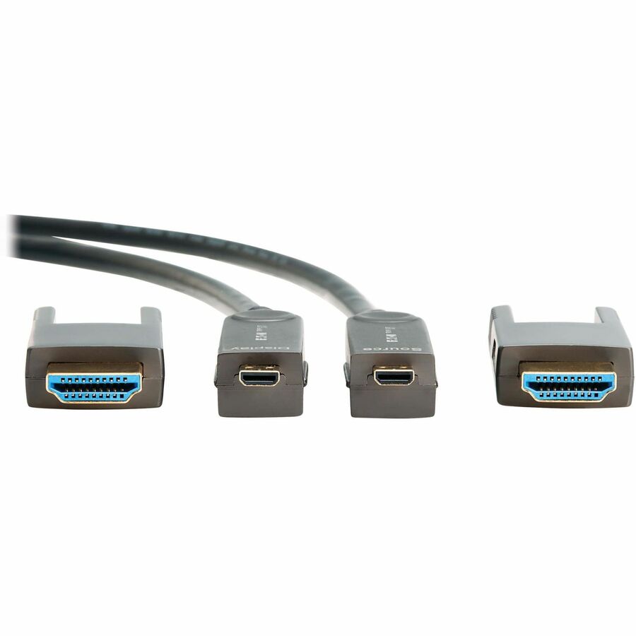 Eaton Tripp Lite Series 8K HDMI Fiber Active Optical Cable (AOC) with Detachable Connectors (M/M) - 8K UHD @ 60 Hz, HDR, HDCP 2.3, Black, 10 m (33 ft.) — P568FMM-10M-8K6