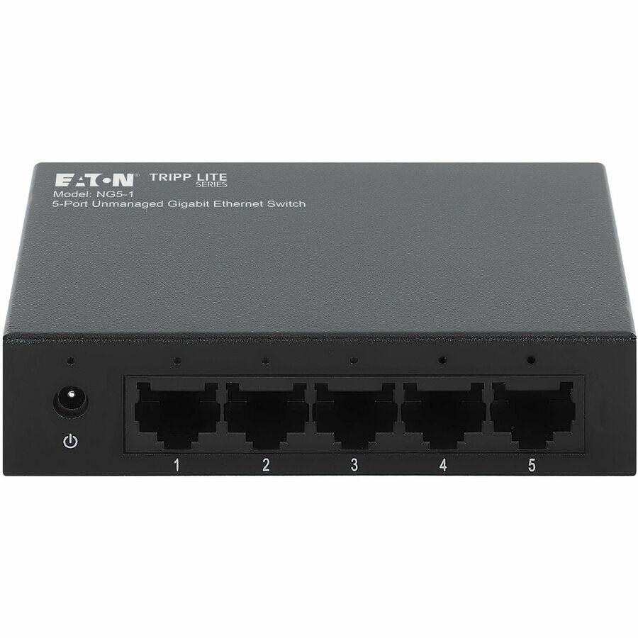 Eaton Tripp Lite Series 5-Port 10/100/1000 Mbps Desktop Gigabit Ethernet Unmanaged Switch, Metal Enclosure — NG5-1