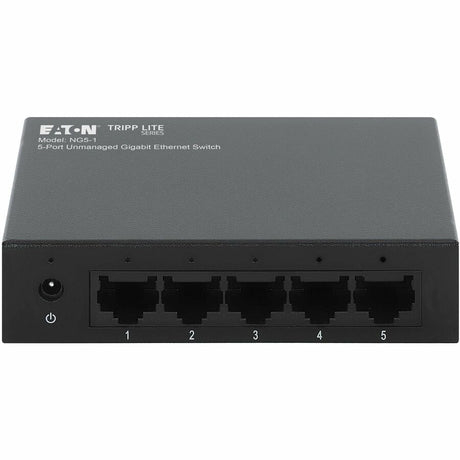 Eaton Tripp Lite Series 5-Port 10/100/1000 Mbps Desktop Gigabit Ethernet Unmanaged Switch, Metal Enclosure — NG5-1