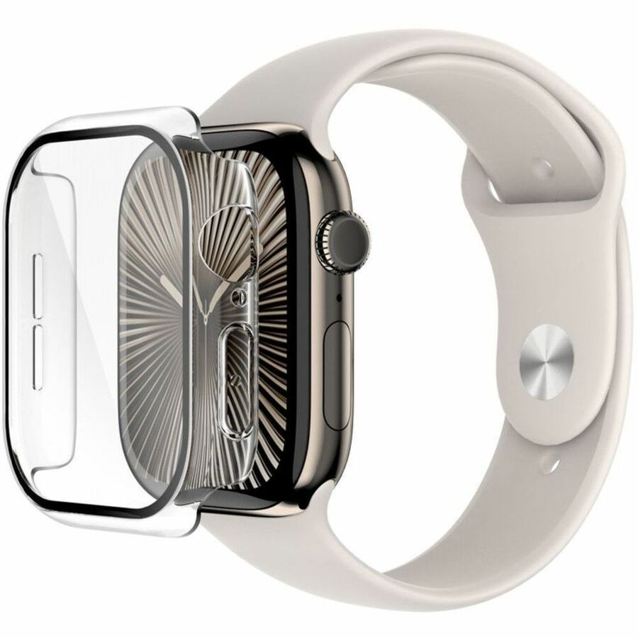 Belkin TemperedCurve 2-in-1 Screen Protector for Apple Watch Series 10 (46mm/clear) Clear — OWA003fqCL