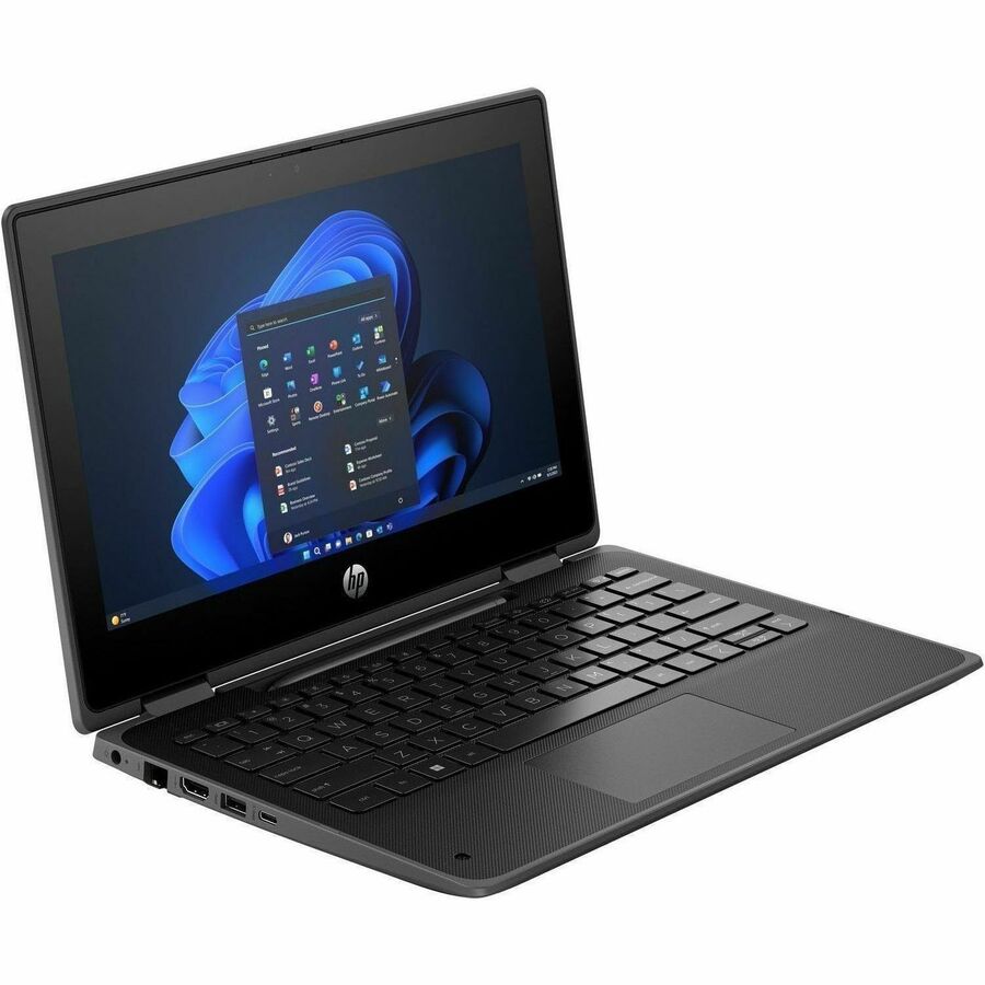 HP Fortis Flip G1i 11.6" Touchscreen Convertible 2 in 1 Notebook - HD - Intel N-Series N150 - 8 GB - 128 GB Flash Memory - English Keyboard - Jet Black - Smart Buy — B6LD2UT#ABA
