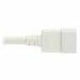 Eaton Tripp Lite Series Power Cord, C20 to C21 - Heavy-Duty, 20A, 250V, 12 AWG, 2.5 ft. (0.76 m), White — P035-2P5-AWH