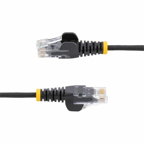 StarTech.com 30ft Black Slim CAT6 Ethernet Cable, Slim Snagless RJ45, UTP, LSZH, 28AWG Bare Copper, Slim Network Patch Cord, Fluke Tested — N6PAT30BLKS