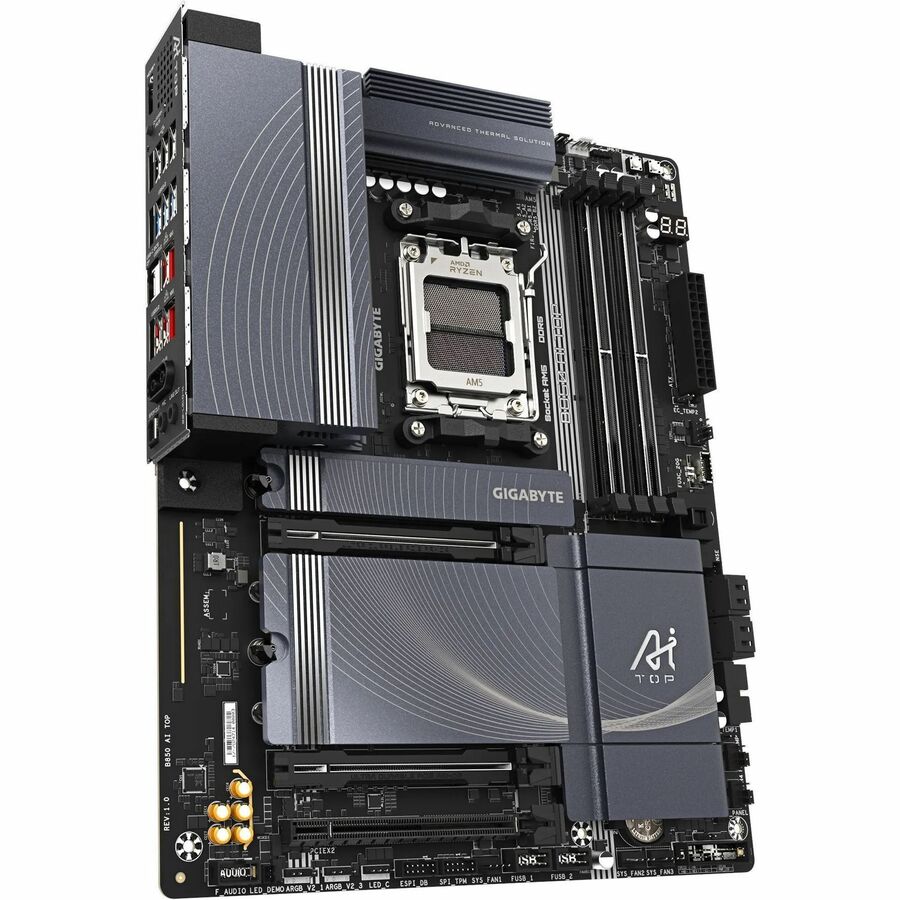 Gigabyte Ultra Durable B850 AI TOP Gaming Desktop Motherboard - AMD B850 Chipset - Socket AM5 - ATX — B850 AI TOP