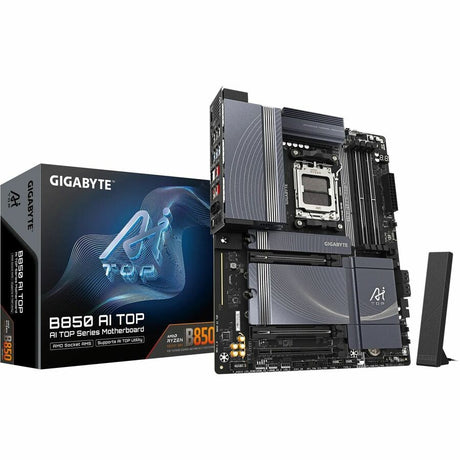 Gigabyte Ultra Durable B850 AI TOP Gaming Desktop Motherboard - AMD B850 Chipset - Socket AM5 - ATX — B850 AI TOP