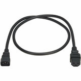 Eaton Tripp Lite Series Power Cord, C14 to C21 - Heavy-Duty, 15A, 250V, 14 AWG, 4 ft. (1.2 m), Black — P037-004