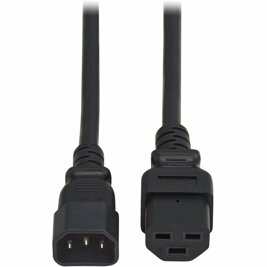 Eaton Tripp Lite Series Power Cord, C14 to C21 - Heavy-Duty, 15A, 250V, 14 AWG, 4 ft. (1.2 m), Black — P037-004