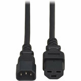 Eaton Tripp Lite Series Power Cord, C14 to C21 - Heavy-Duty, 15A, 250V, 14 AWG, 4 ft. (1.2 m), Black — P037-004