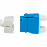 Eaton Tripp Lite Series Cat6a Keystone Jacks, 25 Pack - 4PPoE Compliant, 110/Krone, 568A/B, RJ45 Ethernet, Blue, TAA — N238-025-BL-6A