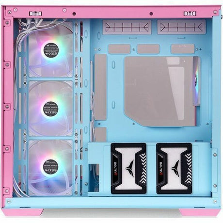 Thermaltake View 380 TG ARGB Bubble Pink Mid Tower Chassis — CA-1Z2-00MAWN-00