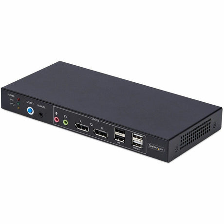 StarTech.com 2-Port Dual-Monitor DisplayPort KVM Switch with Dual View Video Matrix, 4K 60Hz, 4x USB Hub Ports, TAA Compliant — P2ADD121D-KVM-SWITCH