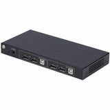 StarTech.com 2-Port Dual-Monitor DisplayPort KVM Switch with Dual View Video Matrix, 4K 60Hz, 4x USB Hub Ports, TAA Compliant — P2ADD121D-KVM-SWITCH
