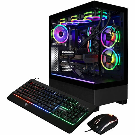 CLX SET Gaming Desktop Computer - AMD Ryzen 7 9800X3D - 32 GB - 2 TB SSD - Mid-tower - Black — TGMSETRTU5105BM