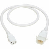 Eaton Tripp Lite Series PDU Power Cords, C13 to P-Lock C14 - Heavy-Duty, 15A, 250V, 14 AWG, 3 ft. (0.9 m), White, 6 Pack — P005-E03-AWH-6