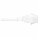 Eaton Tripp Lite Series PDU Power Cords, C13 to P-Lock C14 - Heavy-Duty, 15A, 250V, 14 AWG, 3 ft. (0.9 m), White, 6 Pack — P005-E03-AWH-6