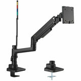 Kensington SmartFit Mounting Arm for Monitor, Clamp Mount, Grommet - Black Powder Coat - Landscape/Portrait — K58273NA