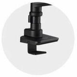Kensington SmartFit Mounting Arm for Monitor, Clamp Mount, Grommet - Black Powder Coat - Landscape/Portrait — K58273NA