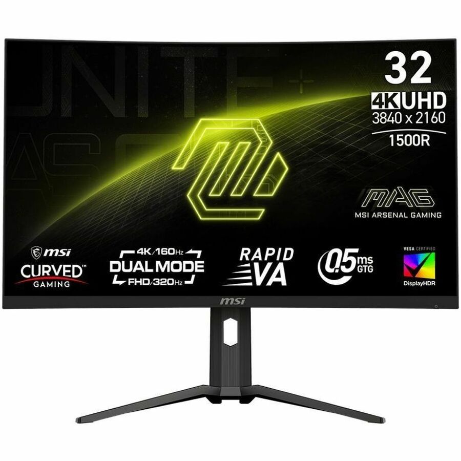 MSI MAG 321CUPDF 31.5 inch VA UHD Display 320Hz AdaptiveSync Curved Gaming Monitor — MAG321CUPDF