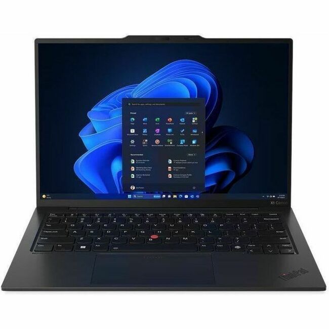 Lenovo ThinkPad X1 Carbon Gen 12 21KC00B2US 14" Notebook - WUXGA - Intel Core Ultra 5 135U - vPro Technology - Intel Evo Platform - 16 GB - 512 GB SSD - English Keyboard - Black Paint — 21KC00B2US