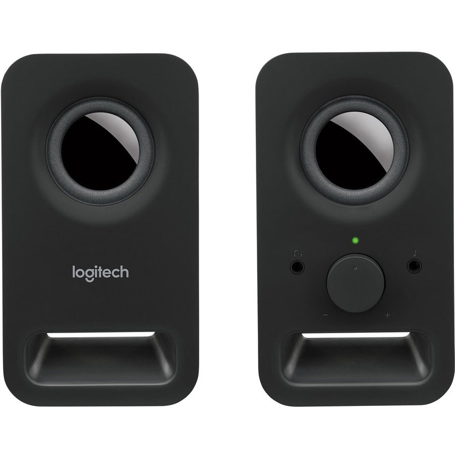 Logitech Multimedia Speakers Z150 with Clear Stereo Sound (Midnight Black, 3W RMS) — 980-000802
