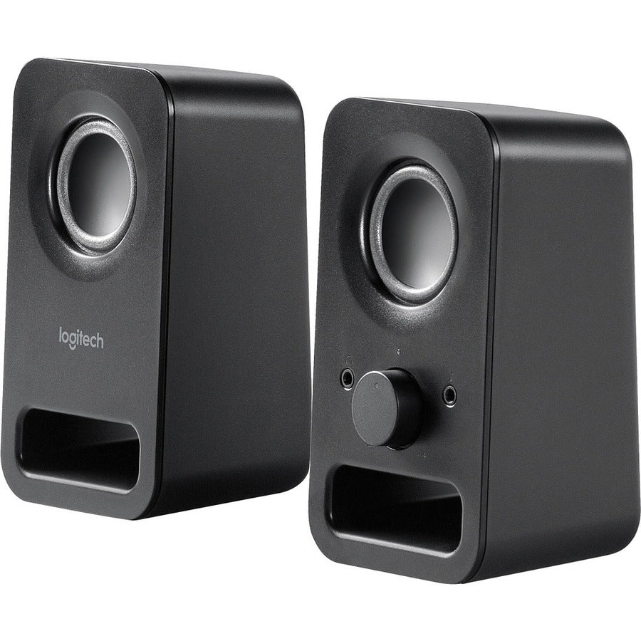Logitech Multimedia Speakers Z150 with Clear Stereo Sound (Midnight Black, 3W RMS) — 980-000802