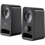 Logitech Multimedia Speakers Z150 with Clear Stereo Sound (Midnight Black, 3W RMS) — 980-000802