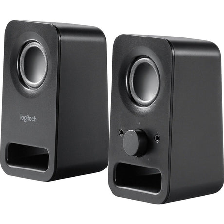 Logitech Multimedia Speakers Z150 with Clear Stereo Sound (Midnight Black, 3W RMS) — 980-000802