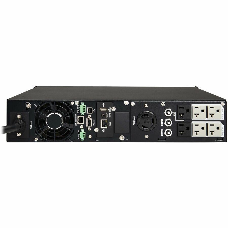 Eaton Tripp Lite Series SmartPro 3000VA 3000W 120V Line-Interactive Sine Wave UPS - 7 Outlets, Network Card Included, LCD, USB, DB9, 2U Rack/Tower — SMART3000RM2UN