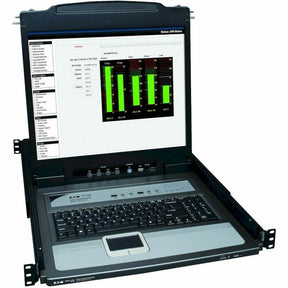 Eaton Tripp Lite Series NetDirector 16-Port 1U Rack-Mount Console KVM Switch with 19-in. LCD + 8 PS2/USB Combo Cables, TAA — B020-U16-19-K