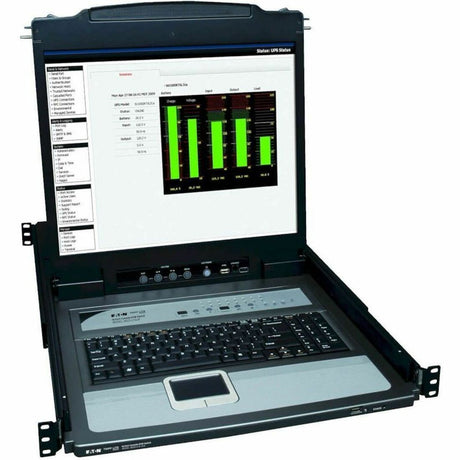 Eaton Tripp Lite Series NetDirector 16-Port 1U Rack-Mount Console KVM Switch with 19-in. LCD + 8 PS2/USB Combo Cables, TAA — B020-U16-19-K