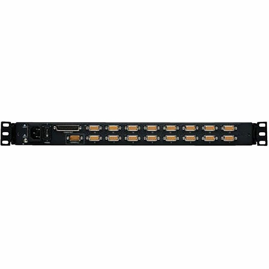 Eaton Tripp Lite Series NetDirector 16-Port 1U Rack-Mount Console KVM Switch with 19-in. LCD + 8 PS2/USB Combo Cables, TAA — B020-U16-19-K