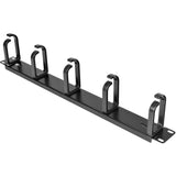 StarTech.com 1U 19in Metal Rackmount Cable Management Panel - Rack cable management kit - 1U — CABLMANAGER2