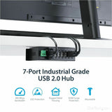 StarTech.com Mountable Rugged Industrial 7 Port USB 2.0 Hub — ST7200USBM