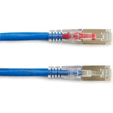 Black Box CAT6A 650-MHz Locking Snagless Patch Cable S/FTP CM PVC BL 7FT — C6APC80S-BL-07