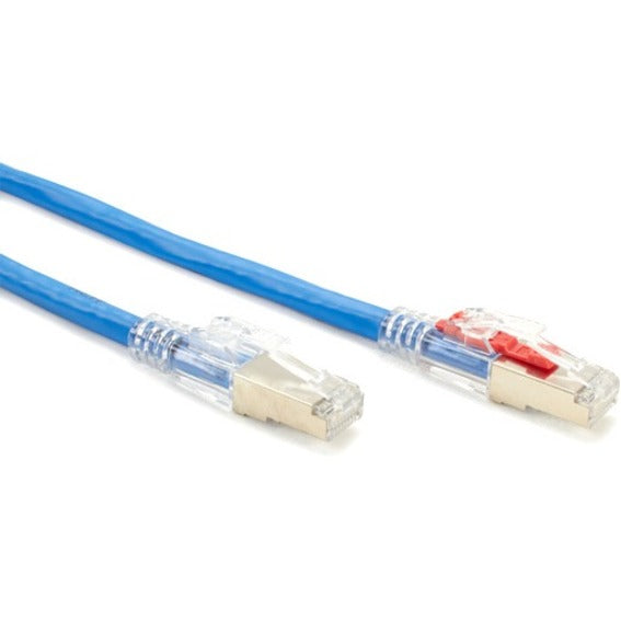 Black Box CAT6A 650-MHz Locking Snagless Patch Cable S/FTP CM PVC BL 7FT — C6APC80S-BL-07