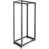 StarTech.com 4-Post 42U Mobile Open Frame Server Rack, 19" Network Rack with Casters, Rolling Rack for Computer/AV/Data/IT Equipment — 4POSTRACK42
