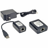 Eaton Tripp Lite Series 1-Port Plug-and-Play USB 2.0 over Cat5/Cat6 Extender Kit, Transmitter & Receiver, USB up to 164.04 ft. (50M), TAA — B203-101-PNP