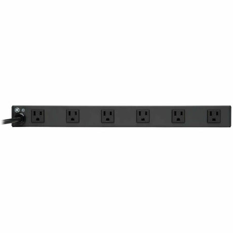 Eaton Tripp Lite Series 1U Rack-Mount Power Strip, 120V, 15A, 5-15P, 12 Right-Angle 5-15R Outlets (6 Front-Facing, 6 Rear-Facing), 15 ft. (4.57 m) Cord — RS-1215-RA