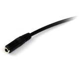 StarTech.com 1m 3.5mm 4 Position TRRS Headset Extension Cable - M/F — MUHSMF1M
