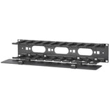 APC NetShelter Cable Management, Horizontal Cable Manager, 2U, Single Side with Cover, Black, 483 x 88 x 110 mm — AR8600A